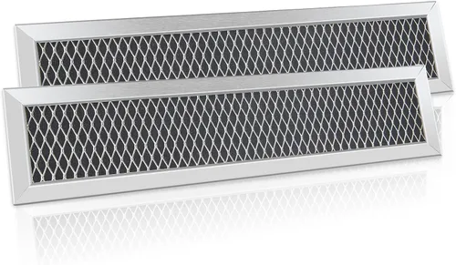WB02X11550 Reemplazo de filtro de carbón para microondas GE JX81L, Frigidaire FRPAMRAF, Gallery, 5304464577, Bosch, 2-1/4 pulgadas x 10-3/8 pulgadas