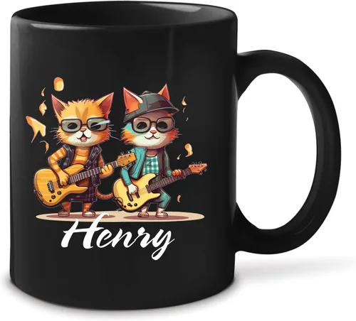 Miniatura 16 de Taza de té personalizada para amantes del tigre con nombre 2023, regalos personalizados para amantes de las mascotas, taza de café de cerámica