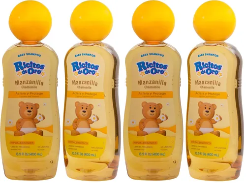 Miniatura 8 de Ricitos de Oro Shampoo para bebé, Limpiador, Acondicionador y Aclarante con Extractos de Manzanilla, Aclara y Acondiciona, Libre de Parabenos