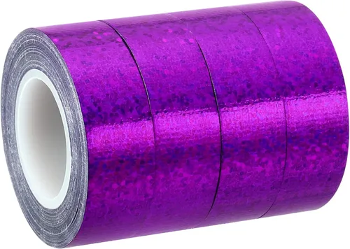 Miniatura 8 de PATIKIL Cinta brillante con purpurina de 0.591 in x 16.4 ft, paquete de 4 cintas adhesivas holográficas decorativas autoadhesivas para álbumes