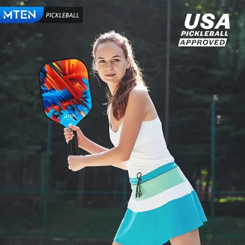 Miniatura 7 de Paletas de pickleball, paletas de pickleball de fibra de carbono, superficie de carbono USAPA, núcleo de fibra de carbono, mango de cuero cómodo