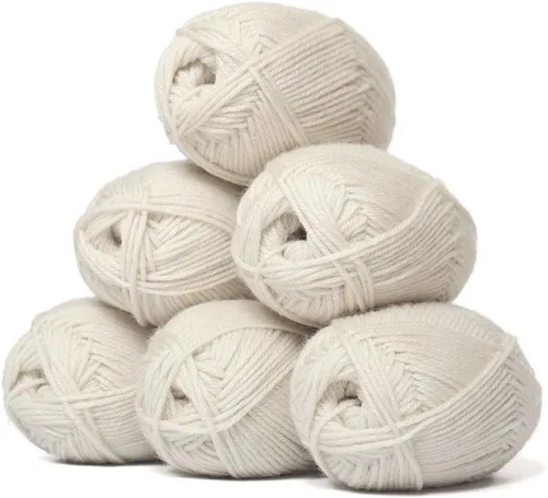 Miniatura 14 de 100% lana pura Superwash de Alpaca Warehouse, juego de 3 madejas (150 gramos) de peso DK - Procedencia directa de Perú - Celestialmente suave