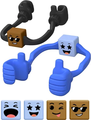 Miniatura 11 de CALDEVER Rellenos de Calcetín para Adolescentes Niños Niñas Adultos Soporte para Teléfono Celular Patentado Paquete de 2 Soporte Perezoso Thumbs Up
