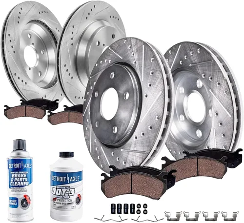 Miniatura 18 de Detroit Axle - Pastillas de freno para Mazda CX-5 2016-2024, pastillas de freno de cerámica delanteras y traseras con repuesto de hardware 2017 2018