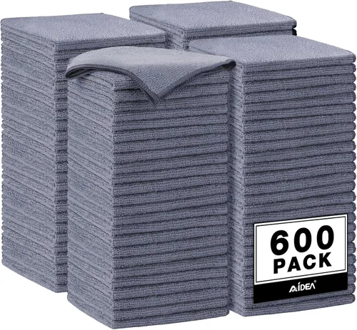 Miniatura 18 de AIDEA Paño de Limpieza de Microfibra Negro 10PK, Toallas de Microfibra para Autos, Paños de Lavado Premium, Paños para Limpiar Polvo Libres