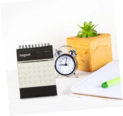 Miniatura 3 de TEHAUX Cuaderno de notas 2024, bloc de notas, decoración de escritorio, calendario pequeño, suministros para el hogar, uso diario, calendario