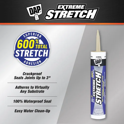 Miniatura 2 de DAP Extreme Stretch 7079818717 - Sellador elastomérico de uretano de alta calidad, almendra, 10.1 onzas