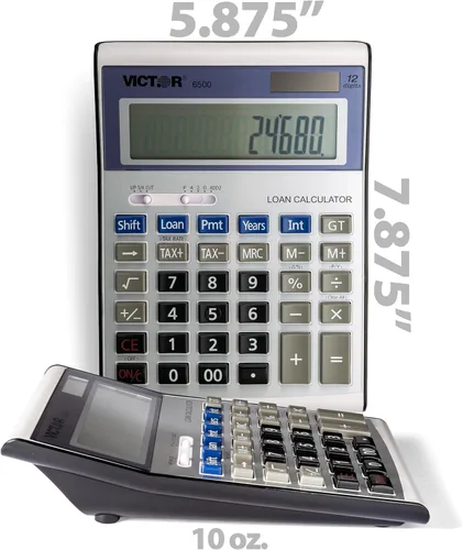 Miniatura 6 de Victor Calculadora de préstamo de escritorio ejecutivo 6500, LCD de 12 dígitos