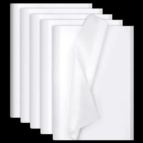 Miniatura 8 de Phinus 140 hojas de papel de seda negro, 14 x 20 pulgadas, papel de seda a granel, papel de seda de envoltura para bodas, cumpleaños, proyectos