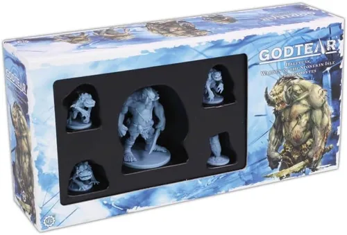 Miniatura 2 de Steamforged Games Godtear: Rhodri, Thane of The Forsaken mantiene el set de campeones de los Guardianes