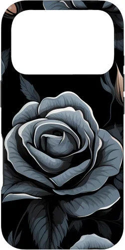 Miniatura 30 de Black Rose Floral Flower Case for iPhone 16