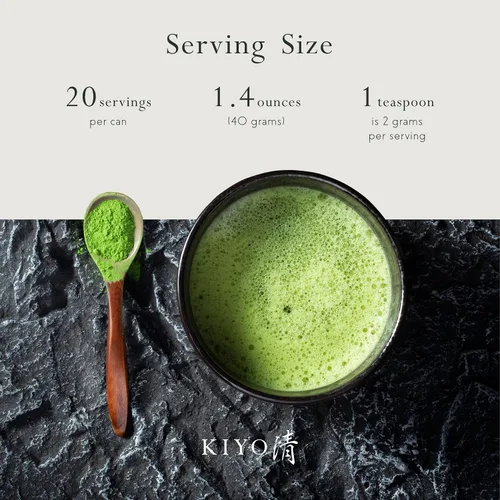 Miniatura 4 de Kiyo Matcha Grado Clásico Hatsumukashi Ceremonial Uji Matcha - Polvo de Té Verde Matcha Ceremonial de Primera Cosecha Japonesa Pura de Uji, Japón