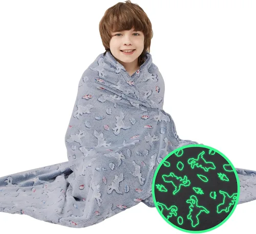 Miniatura 17 de Viviland Manta de Tiro con Estampado de Arcoíris para Niños y Niñas, Forro Polar de Felpa Cálido y Ligero para Sofá, Silla, Sillón, Cama, 30" x 40