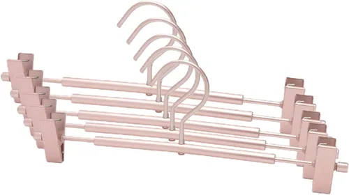Miniatura 7 de VALINK Colgador de falda de metal, percha de pantalones de aleación de aluminio con clip, multifunción, portátil, no se oxida ni se decolora