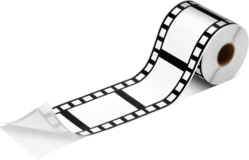Chivao Cinta adhesiva para fiesta nocturna de película, tira de película, cinta de borde para decoración de película, rollo de película para