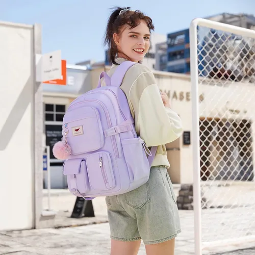 Miniatura 2 de Mochila para laptop de 15.6 pulgadas, mochila escolar para niños, mochila universitaria, mochila de viaje, bolsas grandes para adolescentes, niñas