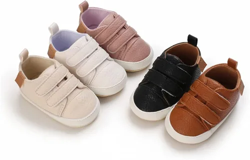 Miniatura 6 de TAREYKA Tenis para bebés y niñas, suaves, antideslizantes, suela suave, recién nacida, primer andador, zapatos para exteriores, zapatos de cuna