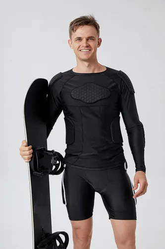 Miniatura 4 de Pantalones cortos de impacto para snowboard, pantalones cortos de protección acolchados para baloncesto, ciclismo, equitación, paintball, fútbol