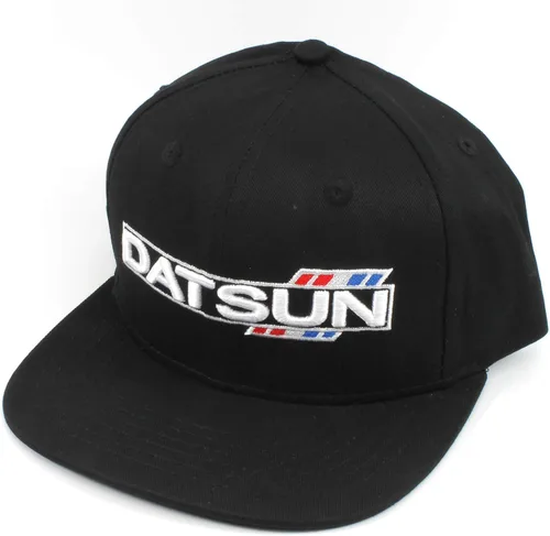 Miniatura 3 de Rotary13B1 Gorra de béisbol Datsun NegroSombrero - Estilo C ala plana, Negro