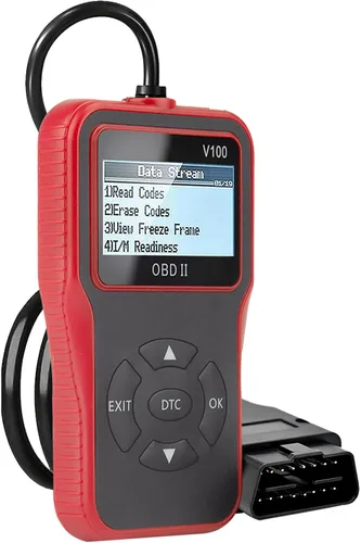 Miniatura 2 de Herramienta de diagnóstico de diagnóstico V100 OBD2, lector de código, herramienta de diagnóstico de luz del motor, probador de voltaje de batería