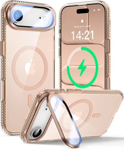 Miniatura 67 de VOFATA - Funda magnética para iPhone 17 Pro Max, cubierta para cámara con soporte, protección completa para la cámara, compatible con MagSafe
