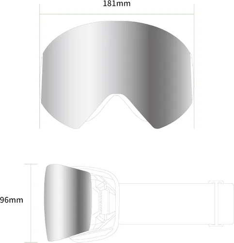 Miniatura 2 de Vyper OTG - Gafas de esquí para hombres y mujeres, antiniebla UV400