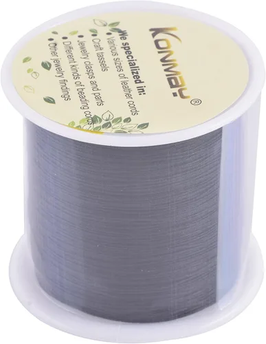 Miniatura 5 de KONMAY 1 rollo de cuerda de nailon para hacer pulseras de 150 yardas, trenzado de nailon Shamballa Macramé/cordón de cuentas de 0.4mm, cordón