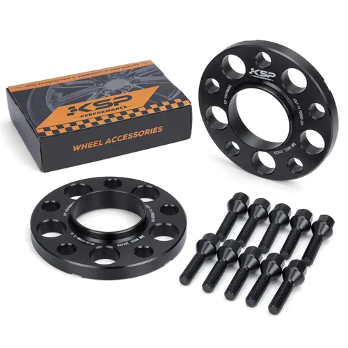 Miniatura 10 de Espaciadores de rueda KSP PERFORMANCE 5X120mm, espaciador forjado de ajuste de 12.7mm centrado en el cubo para E36 E46 E90 E92 E60, 2 piezas de 1/2