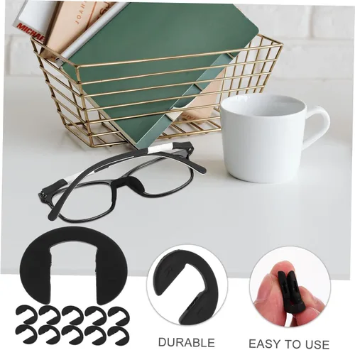 Miniatura 5 de 10 almohadillas de silicona para la nariz, suministros para lentes de ojos, almohadillas para la nariz, lentes de sol, almohadillas antideslizantes