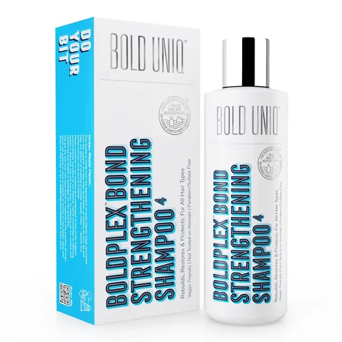 BoldPlex 4 Bond Strengthening Protein Shampoo para cabello seco dañado, fórmula hidratante para tipos de cabello rizado, seco, teñido, encrespado,