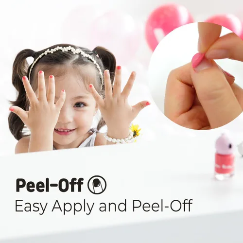 Miniatura 3 de Puttisu Glitter Pang Pang - Esmalte de uñas de alto brillo tipo adhesivo a base de agua, pelable, no tóxico (G05 estanque esmeralda)