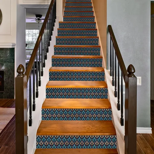 Miniatura 4 de funlife 7 calcomanías autoadhesivas de papel de contacto para escaleras, calcomanías autoadhesivas para escalones, decoración de oficina en casa