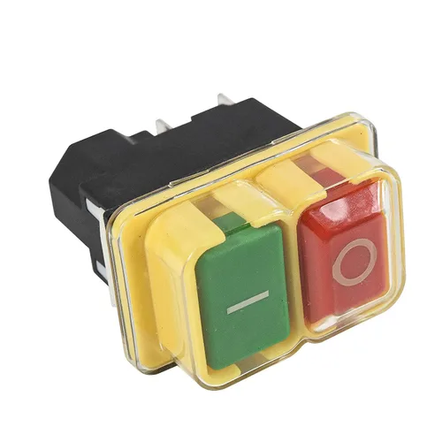 Miniatura 6 de HQRP Interruptor electromagnético de encendido y apagado de 4 pines compatible con KEDU KJD17B, interruptor de arranque de herramienta eléctrica