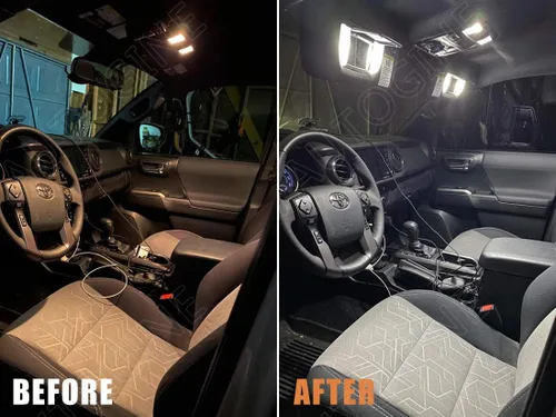 Miniatura 3 de AUTOGINE Kit de 13 luces LED blancas interiores para Toyota Camry 2007 2008 2009 2010 2011 superbrillantes 6000K bombillas LED interiores paquete +