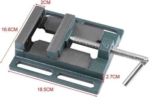 Miniatura 6 de Tornillo de prensa de taladro, 4 "de hierro fundido resistente tamaño de apertura de fresado soporte de banco abrazadera de carpintería máquina