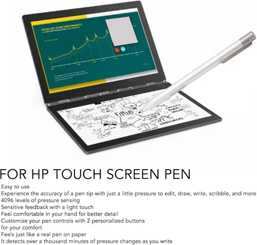 Miniatura 2 de Pluma para Envy X360 X360 Spectre X360, MPP1.51 4096 Nivel Presión Active Pen