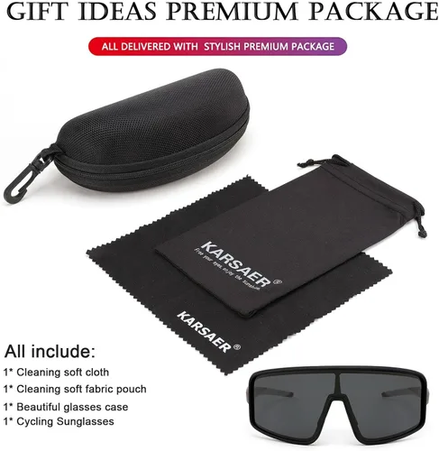 Miniatura 6 de Karsaer Vision - Gafas de sol deportivas para hombres y mujeres, gafas de sol de béisbol para jóvenes, niños, adolescentes y niñas Naranja