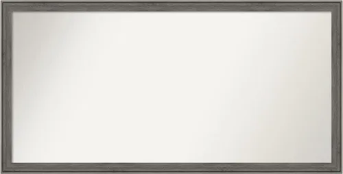 Miniatura 108 de Amanti Art Espejo personalizado, espejo de baño gris plomo a rayas, espejo de pared o espejo de tocador de baño sobre el fregadero