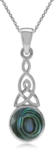 Miniatura 8 de Silvershake - Colgante de plata fina 925 con nudo celta de triquetra y collar de 18 pulgadas