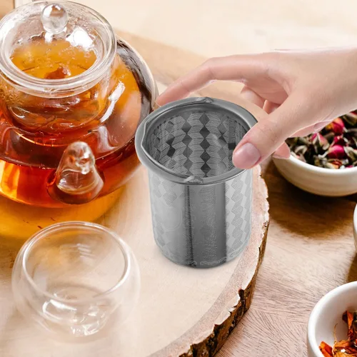 Miniatura 8 de Luxshiny Colador de té de acero inoxidable, paquete de 3 filtros de té de malla fina para ollas de hojas sueltas, tazas, tazas, accesorios de cocina