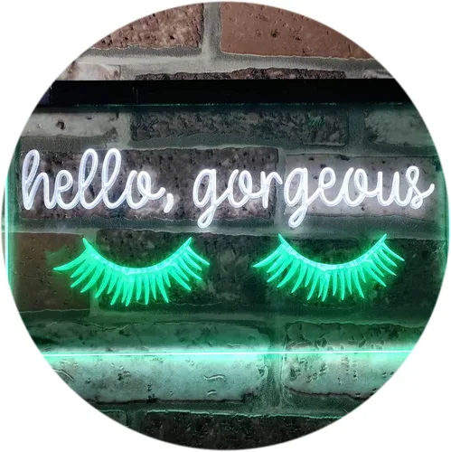 Miniatura 11 de ADVPRO Hello Gorgeous - Letrero de neón LED de doble color, blanco y morado, 16 x 12 pulgadas, st6s43-i3178-wp