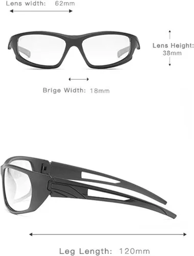 Miniatura 5 de COTIA Gafas de lectura bifocales clásicas cuadradas para hombre, para deportes al aire libre, ciclismo, sol fotocromático, transición, presbicia