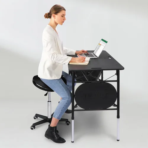 Miniatura 8 de Master Taburete de masaje en estilo silla de montar con tapizado de NanoSkin, 91557, Negro, 1, 1