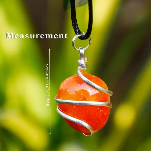Miniatura 52 de PYOR Collar con colgante curativo de Reiki de cristal, gemas de buena suerte, prosperidad, riqueza, piedras preciosas naturales, collares de buena