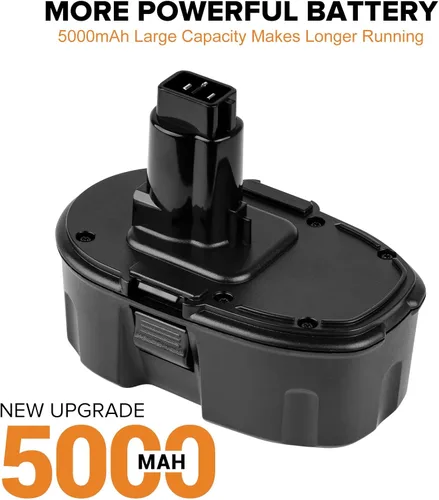 Miniatura 2 de DONGPUCUN Paquete de 2 baterías y cargador de 18 V 5.0 Ah para batería Dewalt 18V XRP DC9096 DC9099 DW9098 con cargador de batería DC9310 de 18