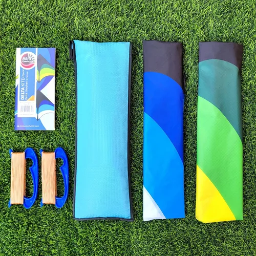 Miniatura 2 de Mint's Colorful Life - Cometa Delta para niños y adultos, cometa extremadamente fácil de volar, las mejores cometas para principiantes