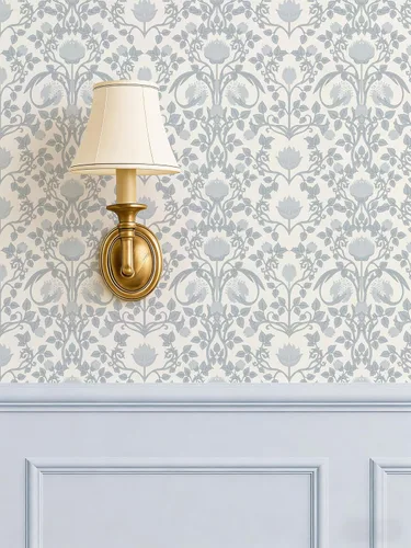 Miniatura 13 de YXTII Papel tapiz de 393.7" x 17.3" para despegar y pegar, papel tapiz floral rosa para dormitorio, papel decorativo para pared