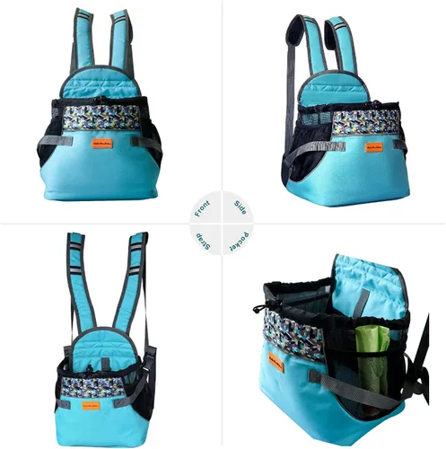 Miniatura 5 de Cinf Transportador para perros extra pequeño ajustable en la parte delantera y trasera, mochila de viaje para razas de taza de té de 2 a 4 libras