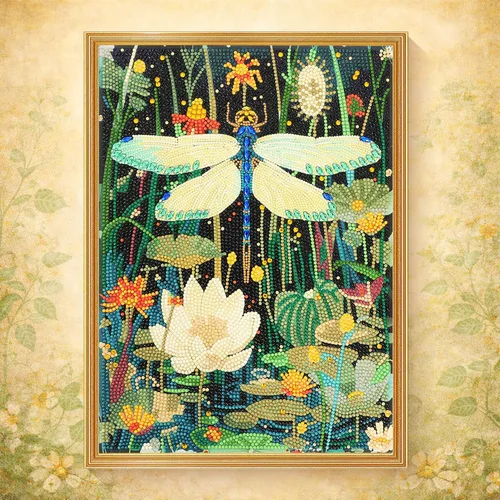 Miniatura 10 de DIAMONDOUBLE Kit de arte de diamantes prémium para adultos sobre lienzo de terciopelo, kit de pintura de diamantes pequeños 5D de 12 x 16 pulgadas