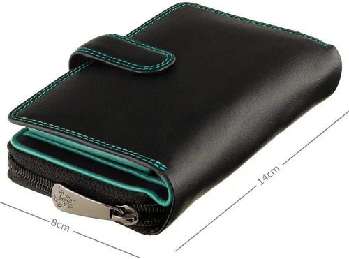 Miniatura 6 de Visconti RIO 13 - Cartera grande de piel suave para mujer, Rhumba Negra, Cartera grande